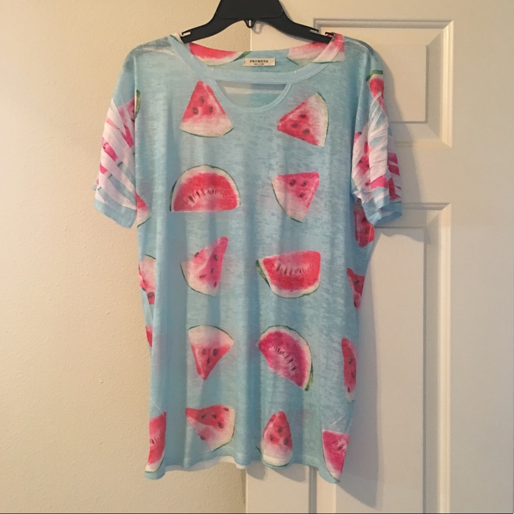 Watermelon Print Top NWOT